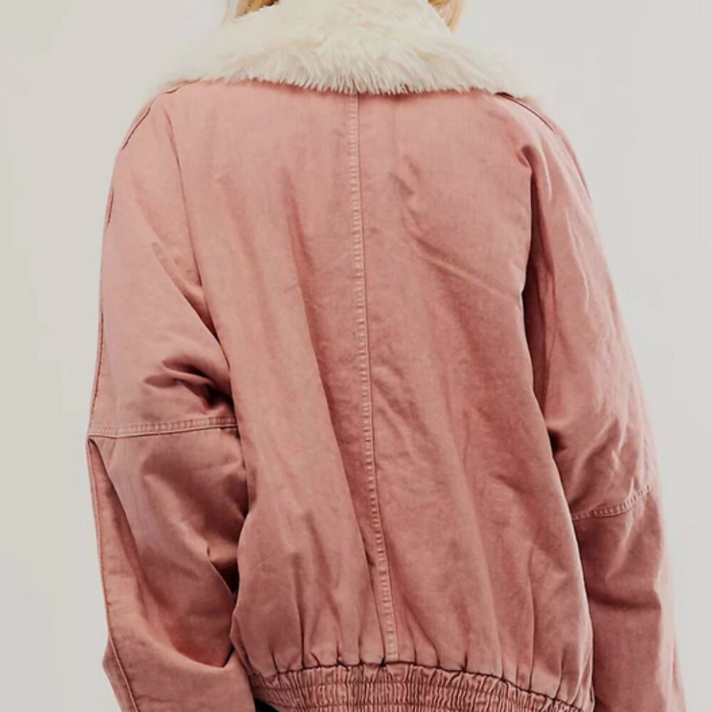 Free People Lolo Jacket in Mauve Size XL NWT - Picture 4 of 13